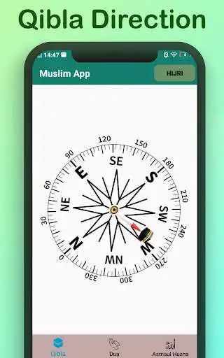 Play Muslim qibla direction app 2020: Daily duas as an online game Muslim qibla direction app 2020: Daily duas with UptoPlay
