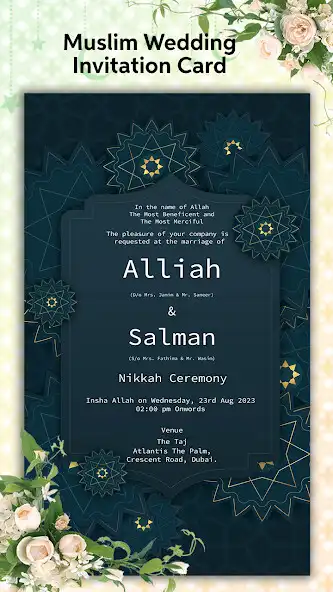 Play Muslim Wedding Card Maker 2023  and enjoy Muslim Wedding Card Maker 2023 with UptoPlay