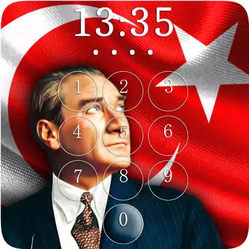 Free play online Mustafa Kemal Ataturk Lock Screen  Wallpaper APK