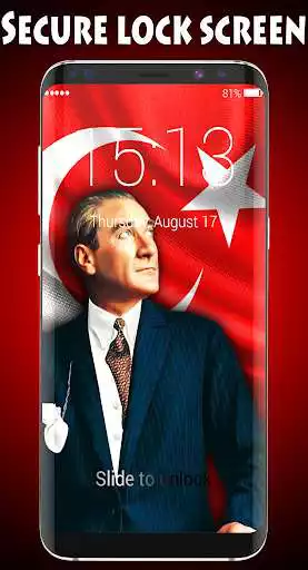 Play Mustafa Kemal Ataturk Lock Screen  Wallpaper