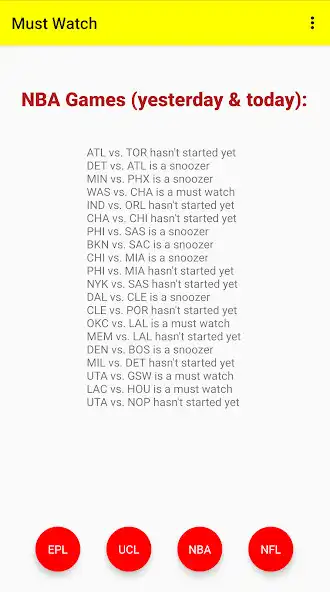 Play Must Watch Sports as an online game Must Watch Sports with UptoPlay