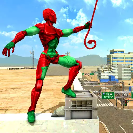 Play Mutant Spider Rope Hero : Flying Robot Hro Game APK