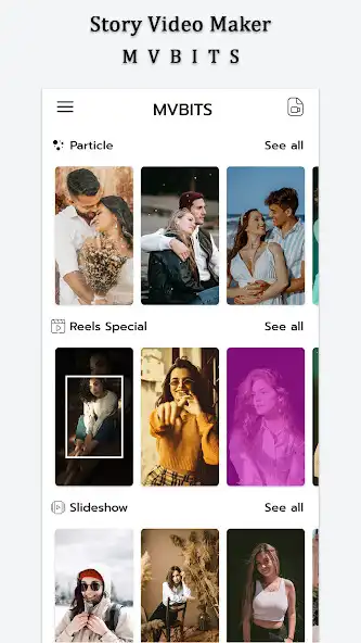 Play MVBITS - Story video maker  and enjoy MVBITS - Story video maker with UptoPlay