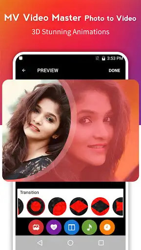 Play MV Video Master - Photo to Video Maker with Music as an online game MV Video Master - Photo to Video Maker with Music with UptoPlay