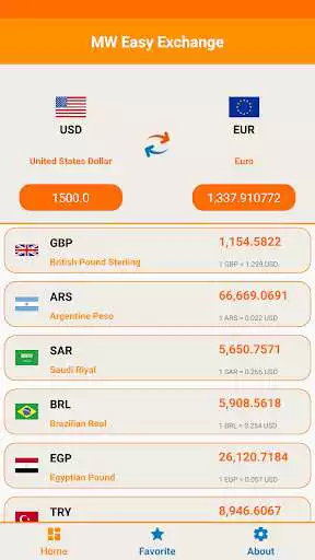 Play MW Easy Currency Converter as an online game MW Easy Currency Converter with UptoPlay