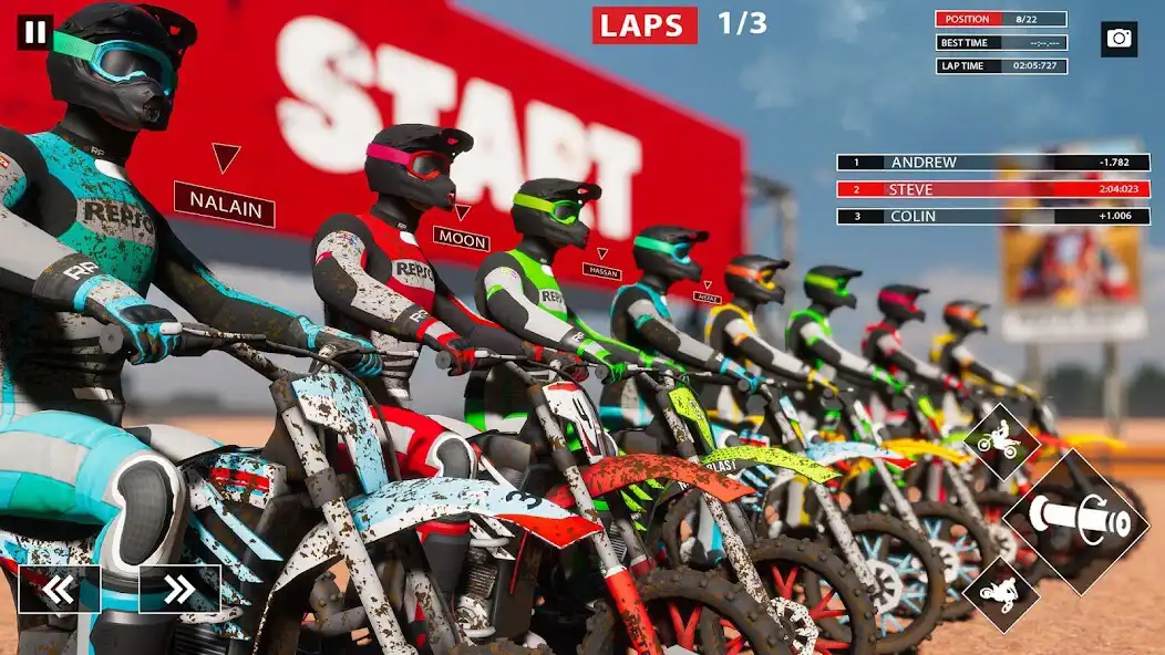Play Mx Dirt Bike Motocross Racing as an online game Mx Dirt Bike Motocross Racing with UptoPlay