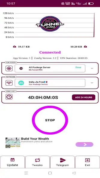 Play MX Tunnel Pro - Super fast Net as an online game MX Tunnel Pro - Super fast Net with UptoPlay