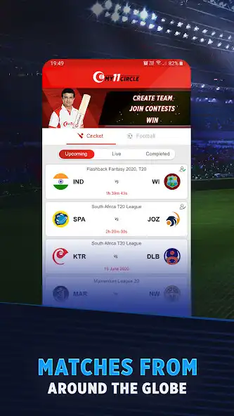 Play My11Circle Lite Fantasy App as an online game My11Circle Lite Fantasy App with UptoPlay
