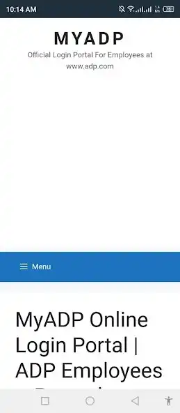 Play MyAdp Portal as an online game MyAdp Portal with UptoPlay
