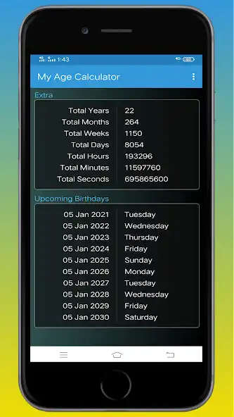 Play My Age Calculator as an online game My Age Calculator with UptoPlay
