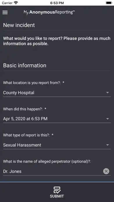 Play MyAnonymousReporting as an online game MyAnonymousReporting with UptoPlay