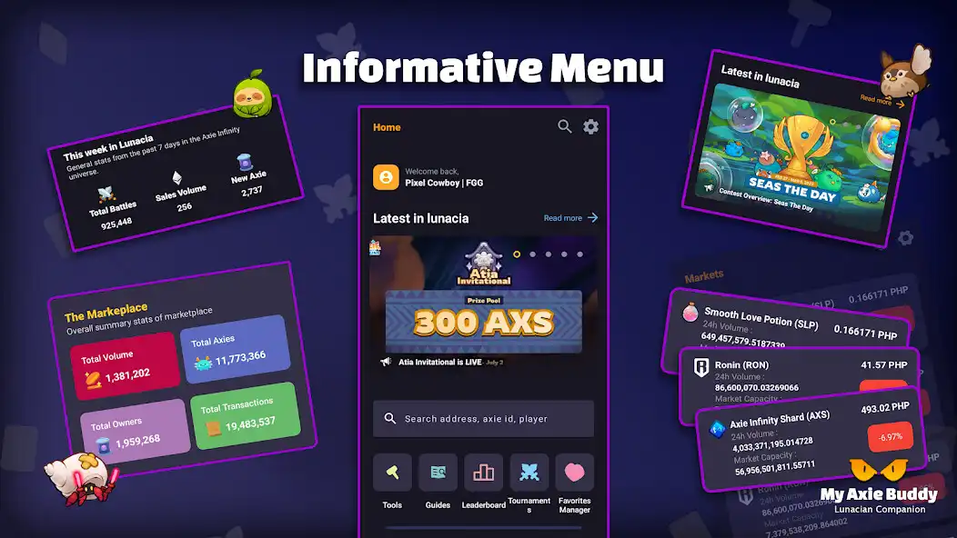 Play My Axie Buddy - Companion App as an online game My Axie Buddy - Companion App with UptoPlay