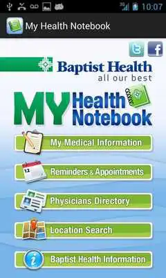 Play My Baptist Health Notebook