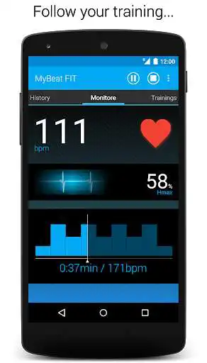 Play APK MyBeat FITness  and enjoy MyBeat FITness with UptoPlay de.agiledev.android.mybeat