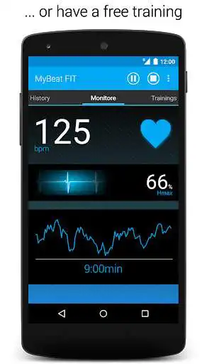 Play APK MyBeat FITness  and enjoy MyBeat FITness with UptoPlay de.agiledev.android.mybeat