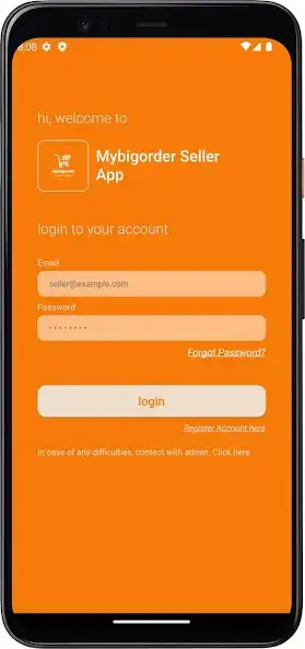 Play Mybigorder Seller App as an online game Mybigorder Seller App with UptoPlay