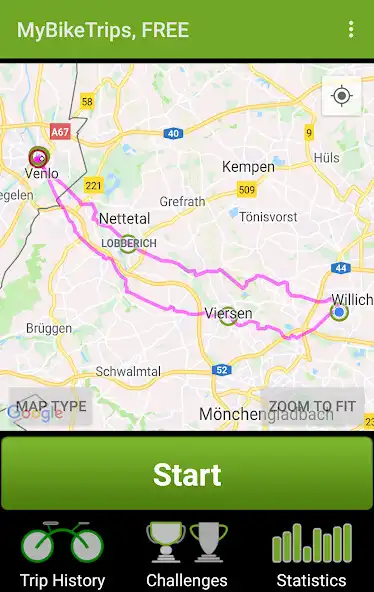 Play MyBikeTrips PRO cyclists: GPS, Maps + Speedometer  and enjoy MyBikeTrips PRO cyclists: GPS, Maps + Speedometer with UptoPlay