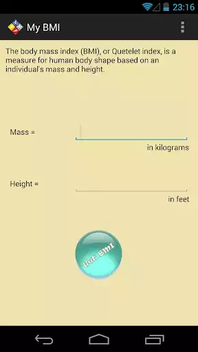 Play My BMI : Your BMI Calculator  and enjoy My BMI : Your BMI Calculator with UptoPlay
