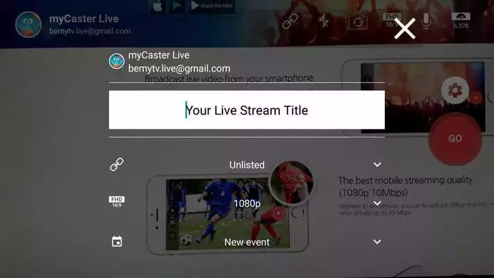 Play myCaster Live Stream