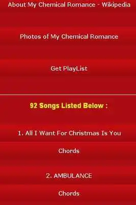 Play My Chemical Romance -All Songs