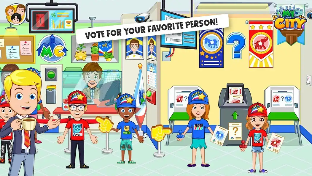 Play My City : Election Day as an online game My City : Election Day with UptoPlay