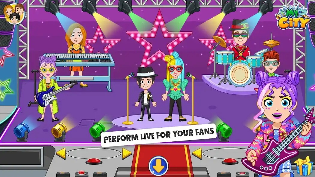 Play My City : Popstar as an online game My City : Popstar with UptoPlay