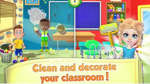 Play My Class Teacher Day At School Games as an online game My Class Teacher Day At School Games with UptoPlay