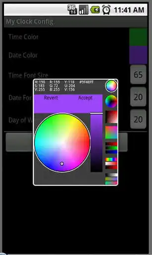 Play My Color Digital Clock Widget (No ad) as an online game My Color Digital Clock Widget (No ad) with UptoPlay