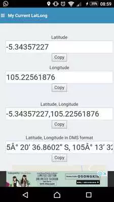 Play My Current Latitude Longitude