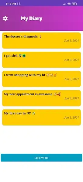 Play My Diary - - Diary Dictation as an online game My Diary - - Diary Dictation with UptoPlay