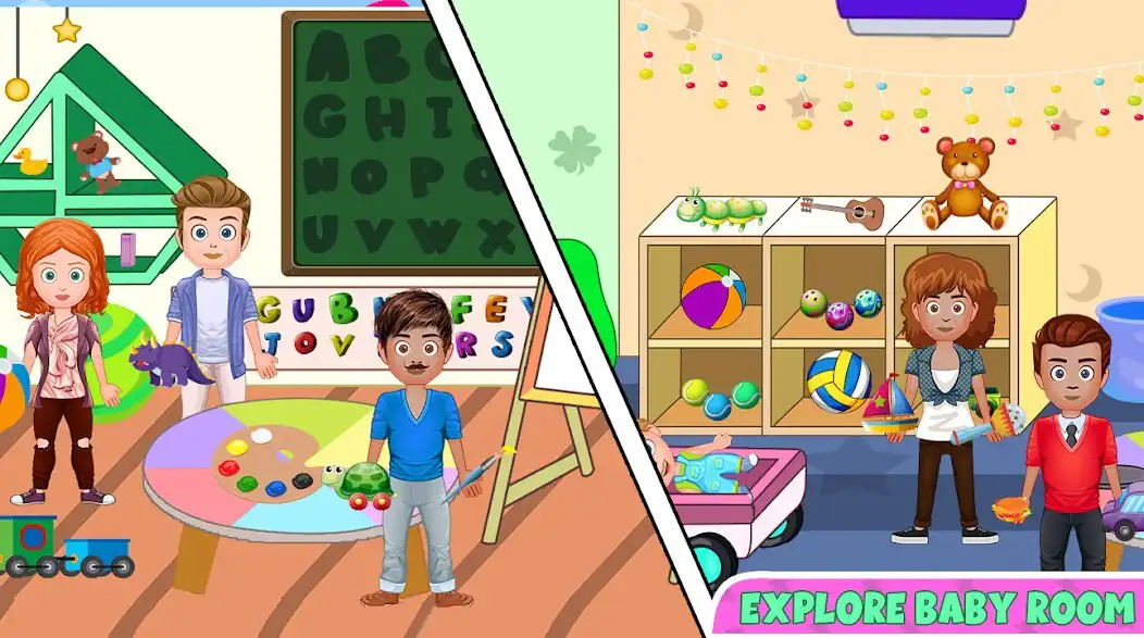 Play My Family Town - Babysitter as an online game My Family Town - Babysitter with UptoPlay