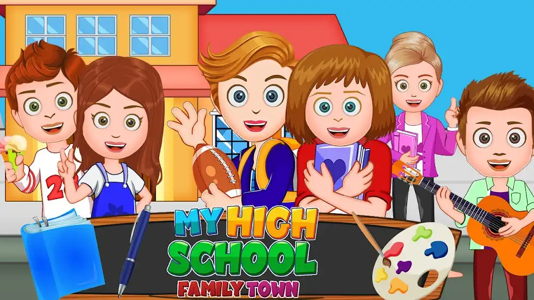Play My FamilyTown City High School  and enjoy My FamilyTown City High School with UptoPlay