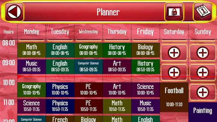 Play My First School Planner