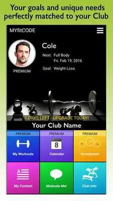 Play MYfitCODE for Health Clubs