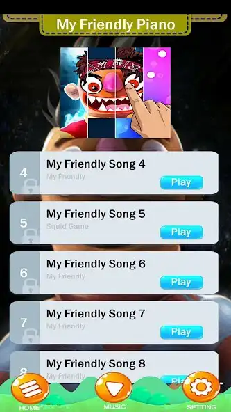 Play My Friendly Piano Music tiles as an online game My Friendly Piano Music tiles with UptoPlay