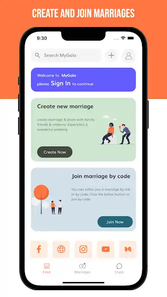 Play MyGala - The Wedding App as an online game MyGala - The Wedding App with UptoPlay