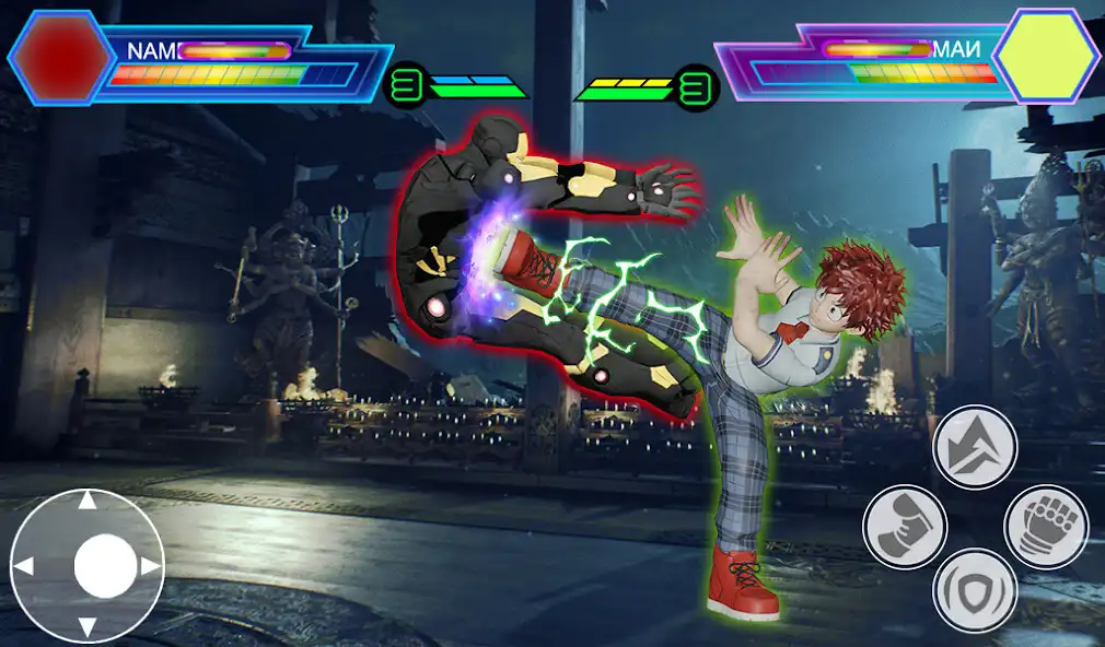 Play My Hero Fights Monsters Games as an online game My Hero Fights Monsters Games with UptoPlay