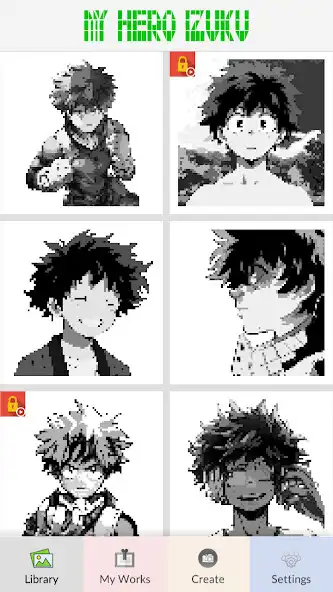Play My Hero Izuku Pixel Art  and enjoy My Hero Izuku Pixel Art with UptoPlay