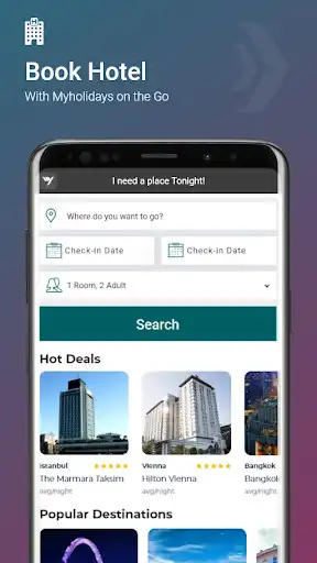 Play MyHolidays - Book Rooms with Top Hotel Booking App  and enjoy MyHolidays - Book Rooms with Top Hotel Booking App with UptoPlay