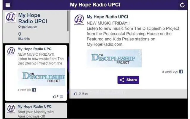Play My Hope Radio UPCI
