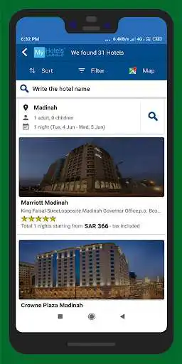 Play MyHotels - Hotel Rooms Booking as an online game MyHotels - Hotel Rooms Booking with UptoPlay