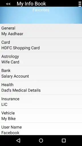 Play My Info Book - Save Pan Card, Aadhar, GPF, KGID as an online game My Info Book - Save Pan Card, Aadhar, GPF, KGID with UptoPlay