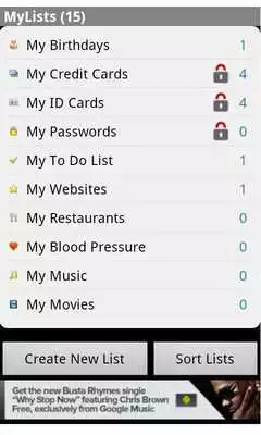 Play MyLists and Databases