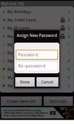 Play MyLists and Databases