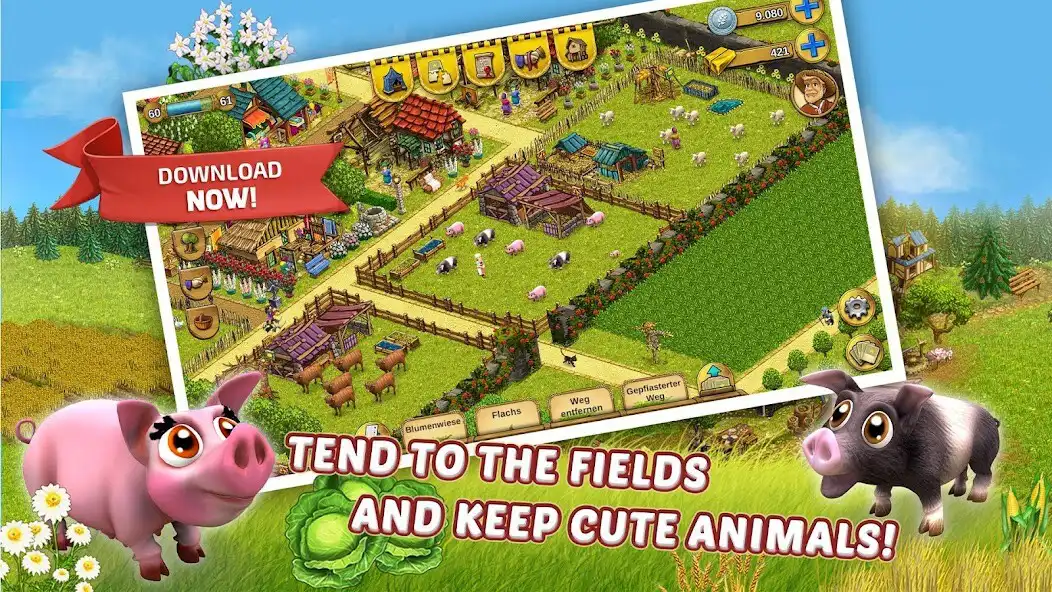 Play My Little Farmies Mobile as an online game My Little Farmies Mobile with UptoPlay
