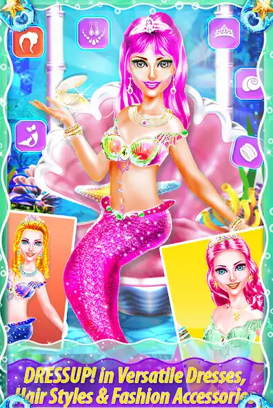 Play My Little Mermaid - Girls Game as an online game My Little Mermaid - Girls Game with UptoPlay