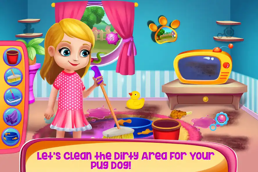 Play My little Pug - Care and Play as an online game My little Pug - Care and Play with UptoPlay