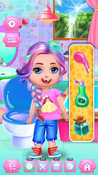 Play My Little Violet Baby Kid Care as an online game My Little Violet Baby Kid Care with UptoPlay
