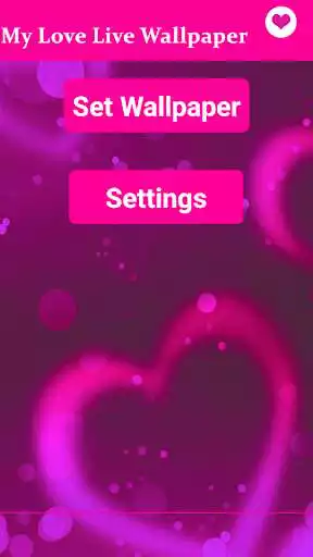 Play My love live wallpaper