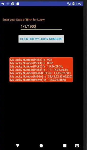 Play My Lucky Numbers for LOTTO as an online game My Lucky Numbers for LOTTO with UptoPlay